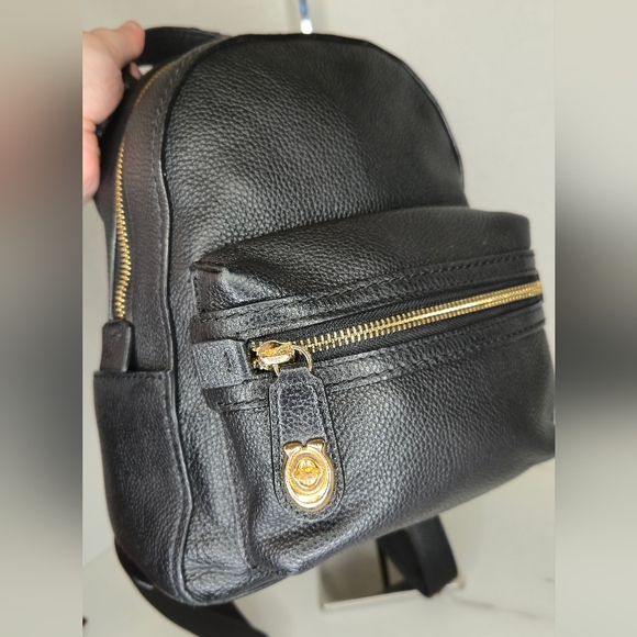 Coach Campus Backpack 23 Black Leather Small Backpack 31032 - Picture 9 of 14